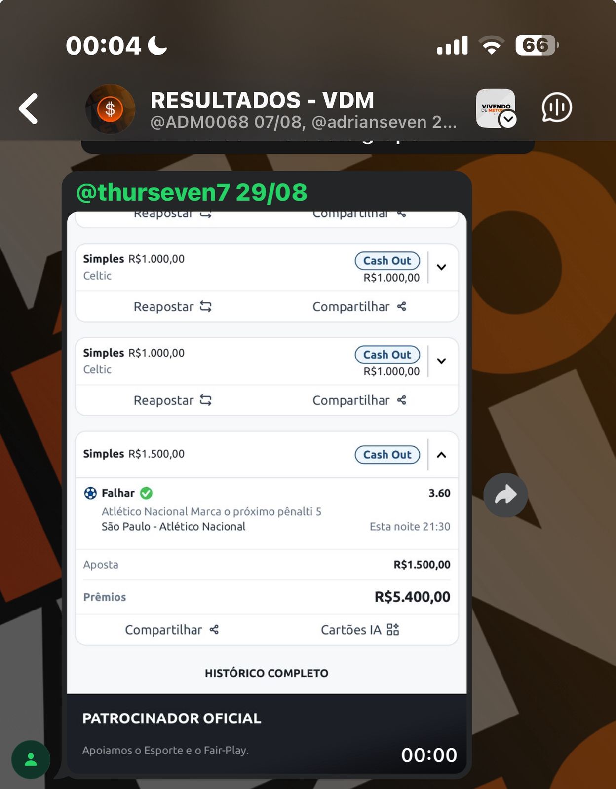 Resultado de Aluno VDM