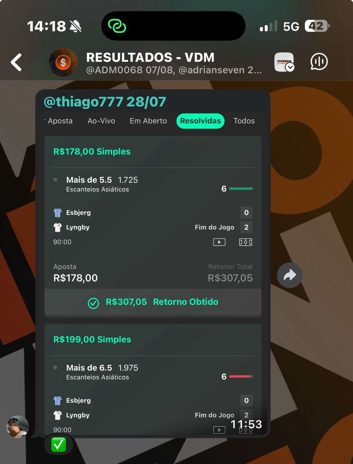 Resultado de Aluno VDM