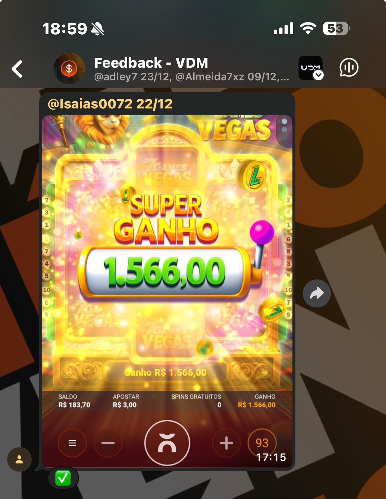 Resultado de Aluno VDM